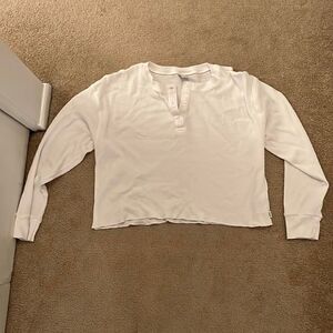 Aritzia White Large New Never Worn Thermal
